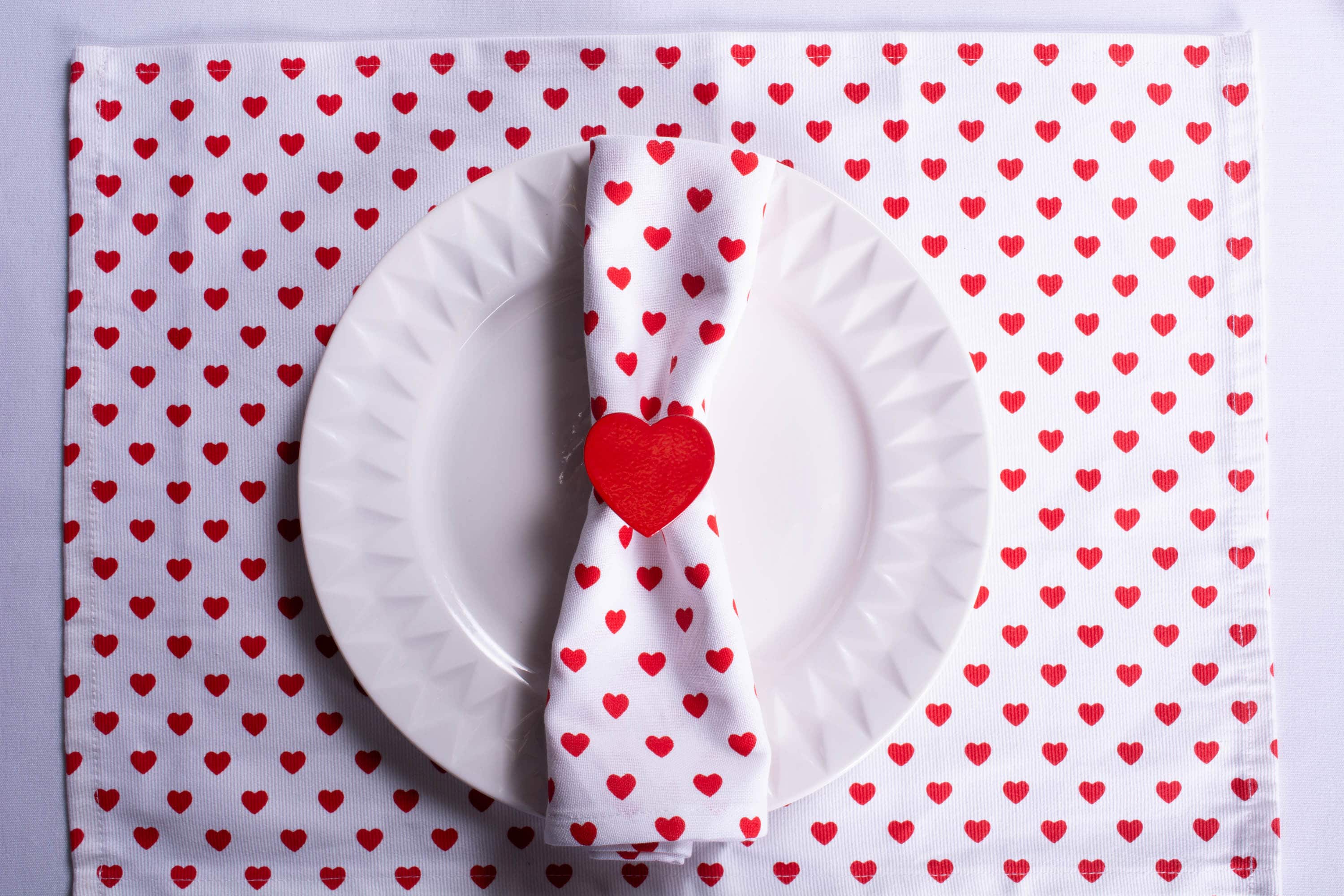 DII® Lil Hearts Ribbed Placemats, 6ct.